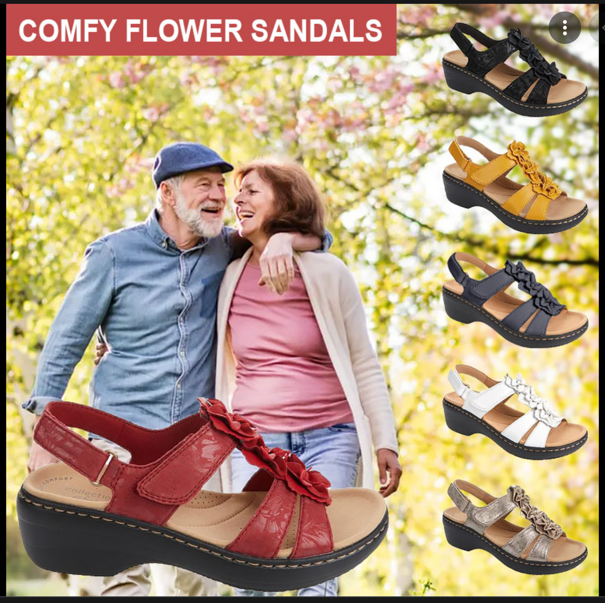 FLOREN - Women's Summer Series Flower Platform Sandals